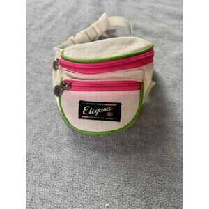 vintage 90s neon fanny pack‎ waist bag pink green sport pack retro